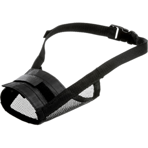 MUSELIERE NYLON DOUX S/M 37-65CM CIRCONFÉRENCE DU NEZ 23-28CM NOIR